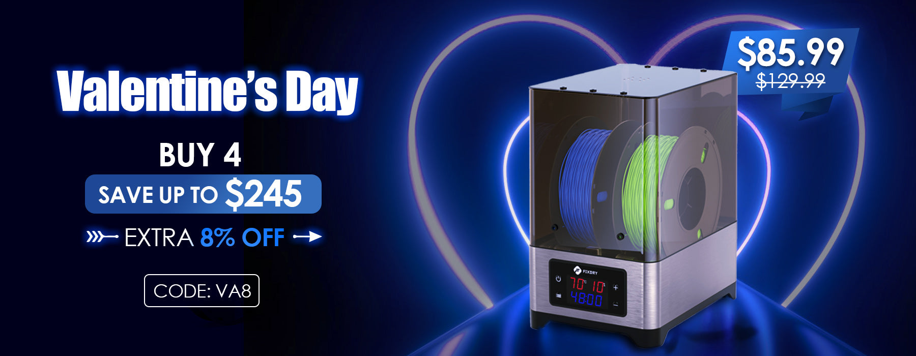 Ring in the Valentine's Day with Filament Dryer Box Specials!