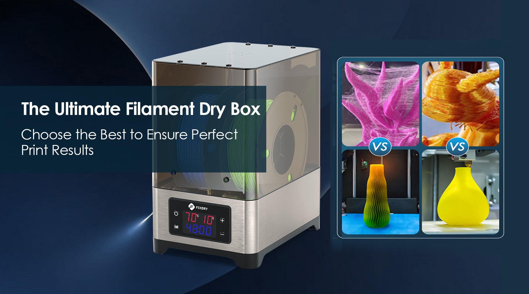 Efficient Filament Drying Solution: Introducing our Dry Box Filament for 3D Printers