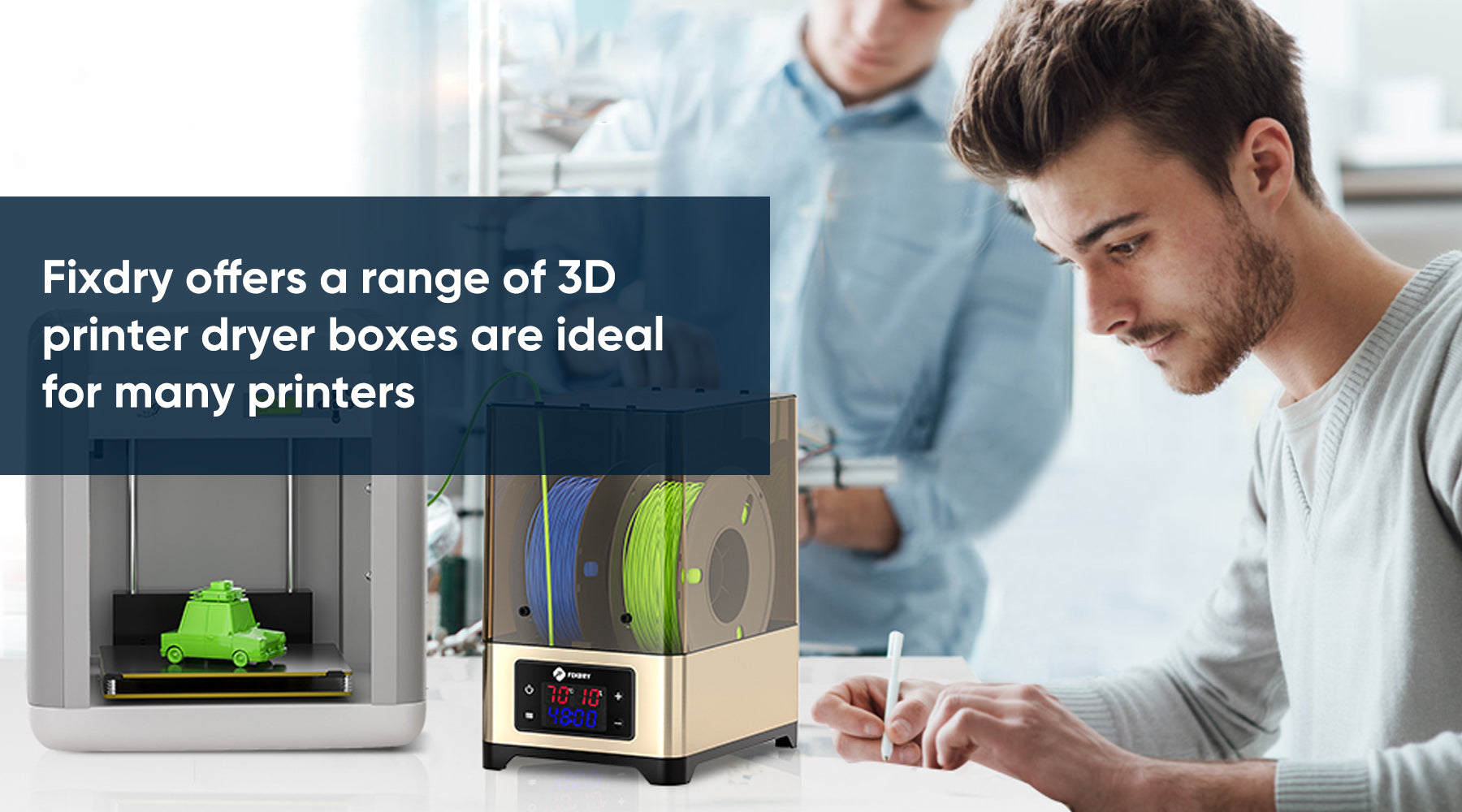 What is the main use of 3D Filament Dryer Box?