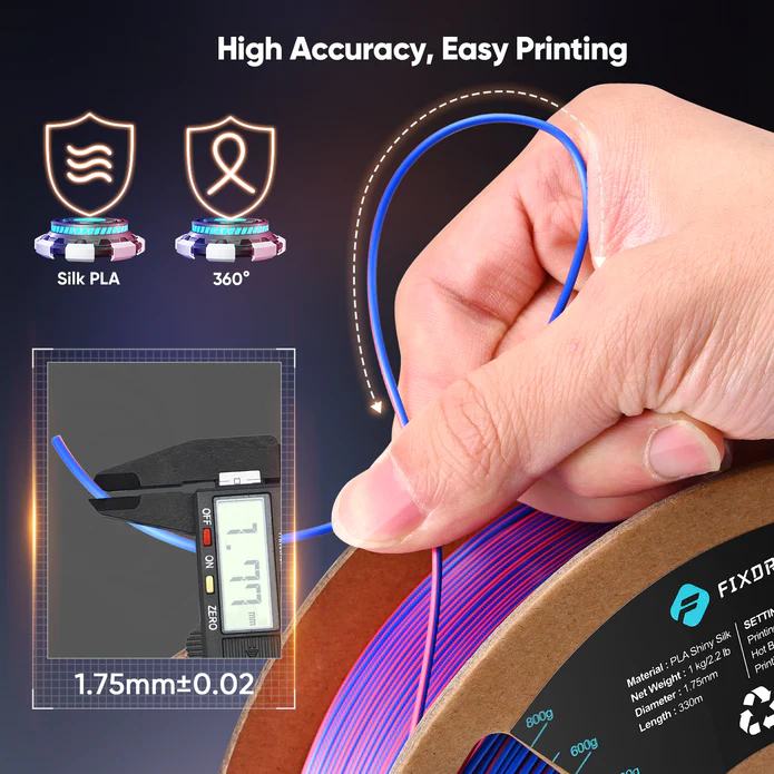 FIXDRY 3D Printer Filament Triple Colors Material — fixdry
