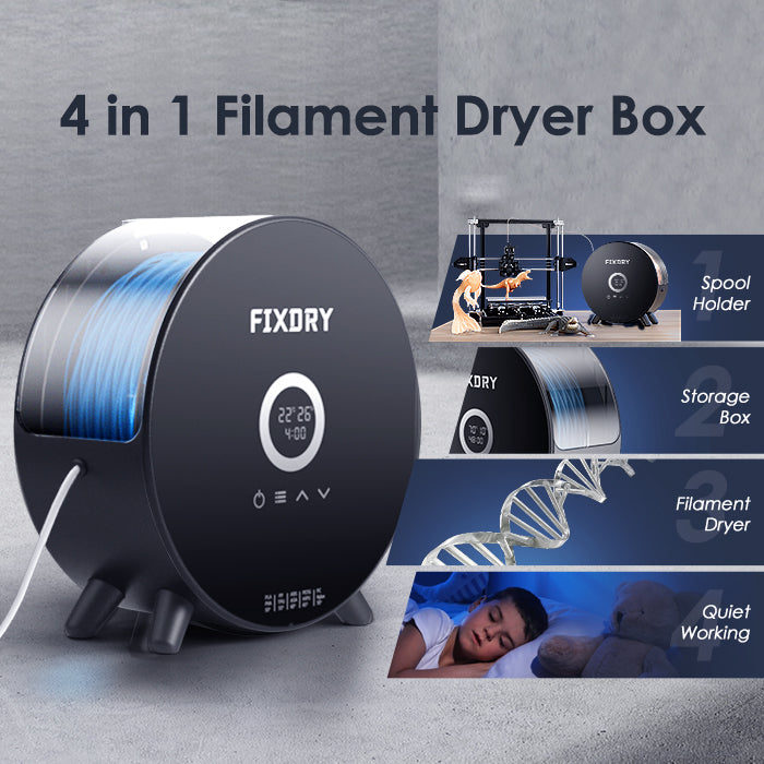 FIXDRY 3D Printer Filament Touch Screen Dryer Box  NT2