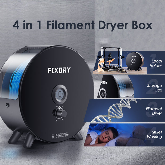 FIXDRY 3D Printer Filament Knob Dryer Box NT1