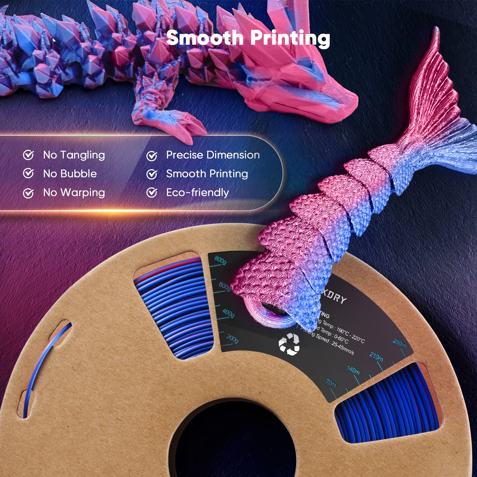 Nový tříbarevný materiál FIXDRY 3D tiskárny Filament