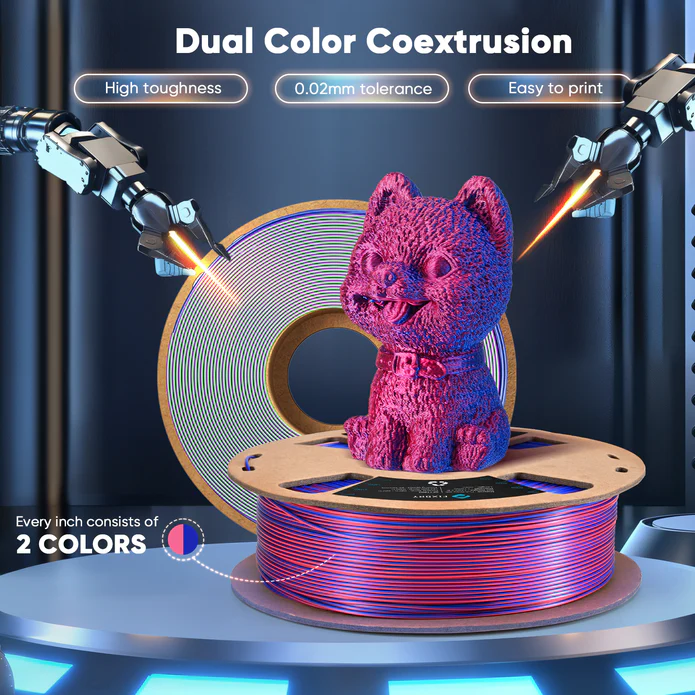 FIXDRY 3D Filament 2 Spools Compatible Dryerbox & New Triple Colors Material